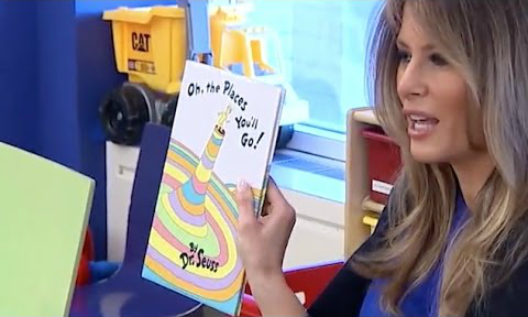(VIDEO) Prva dama ZDA Melania Trump brala pravljice bolnim otrokom v bolnišnici v New Yorku