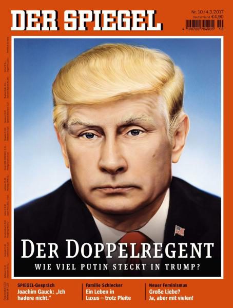 Naslovnica nemškega Spiegla: Koliko Putina se skriva v Trumpu?