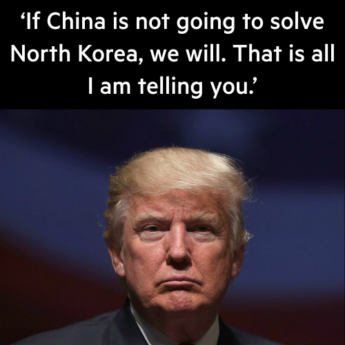 Trump: S Severno Korejo lahko rešimo tudi sami, brez Kitajske!