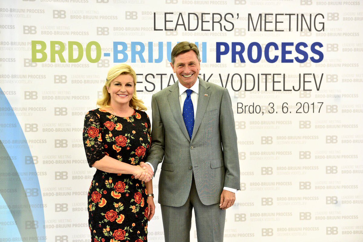 (VIDEO) Brdo – Brioni: Novinarska konferenca Grabar-Kitarovićeve, Pahorja in Steinmeierja