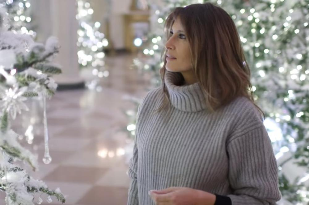 (VIDEO) Melania v vlogi dekoraterke: Poglejte kako je okrasila Belo hišo