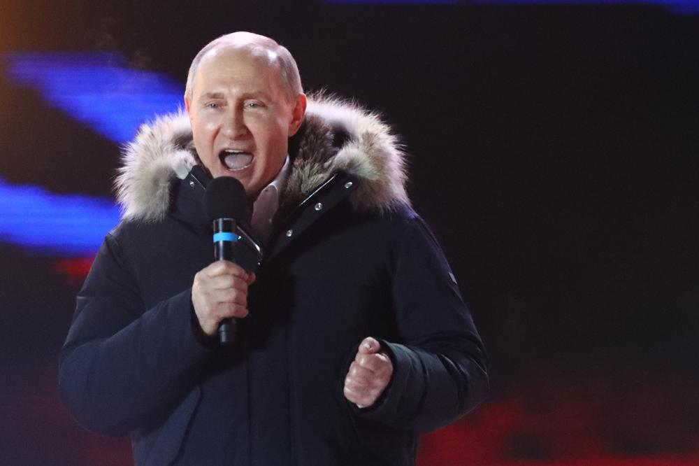(VIDEO) Putin ponovno predsednik Rusije: Kaj je sporočil ljudstvu po prepričljivi zmagi?