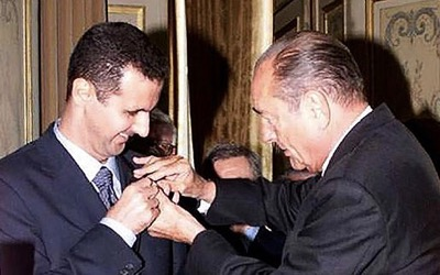 Asad vrnil Franciji odlikovanje Legije časti: Ni mi v čast nositi odlikovanje države, ki je sužnja Združenih držav Amerike
