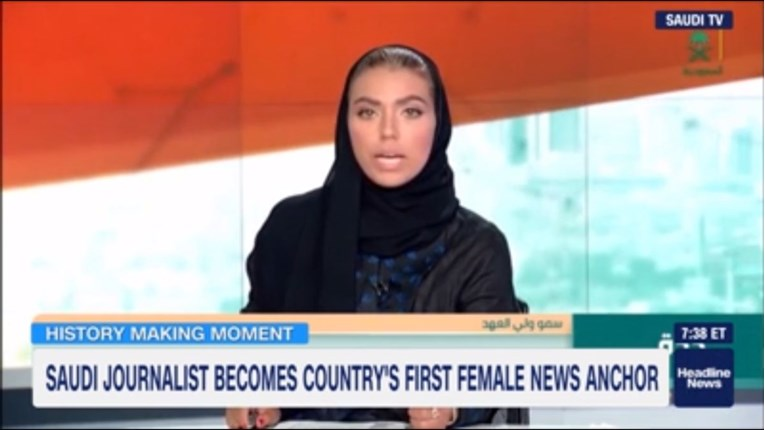 Zgodovinski trenutek v Savdski Arabiji: Ženska je postala voditeljica na državni televiziji