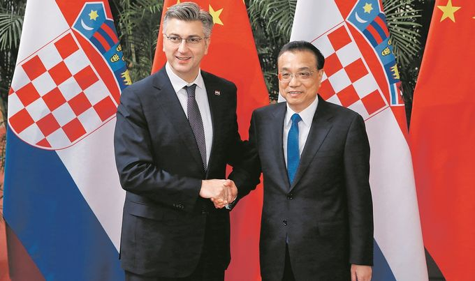 Kitajska in Hrvaška bosta danes podpisali številne sporazume