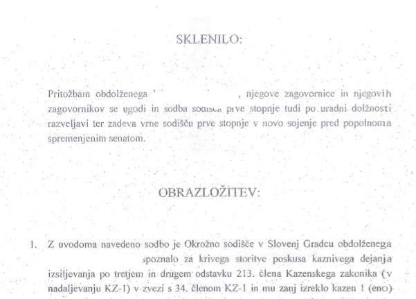 (EKSKLUZIVNO) – Grožnje z objavo dokumentov v zameno za oglaševanje ni bilo! – Objavljamo najbolj pomembne dele sodbe Višjega sodišča v Mariboru v primeru Vodušek