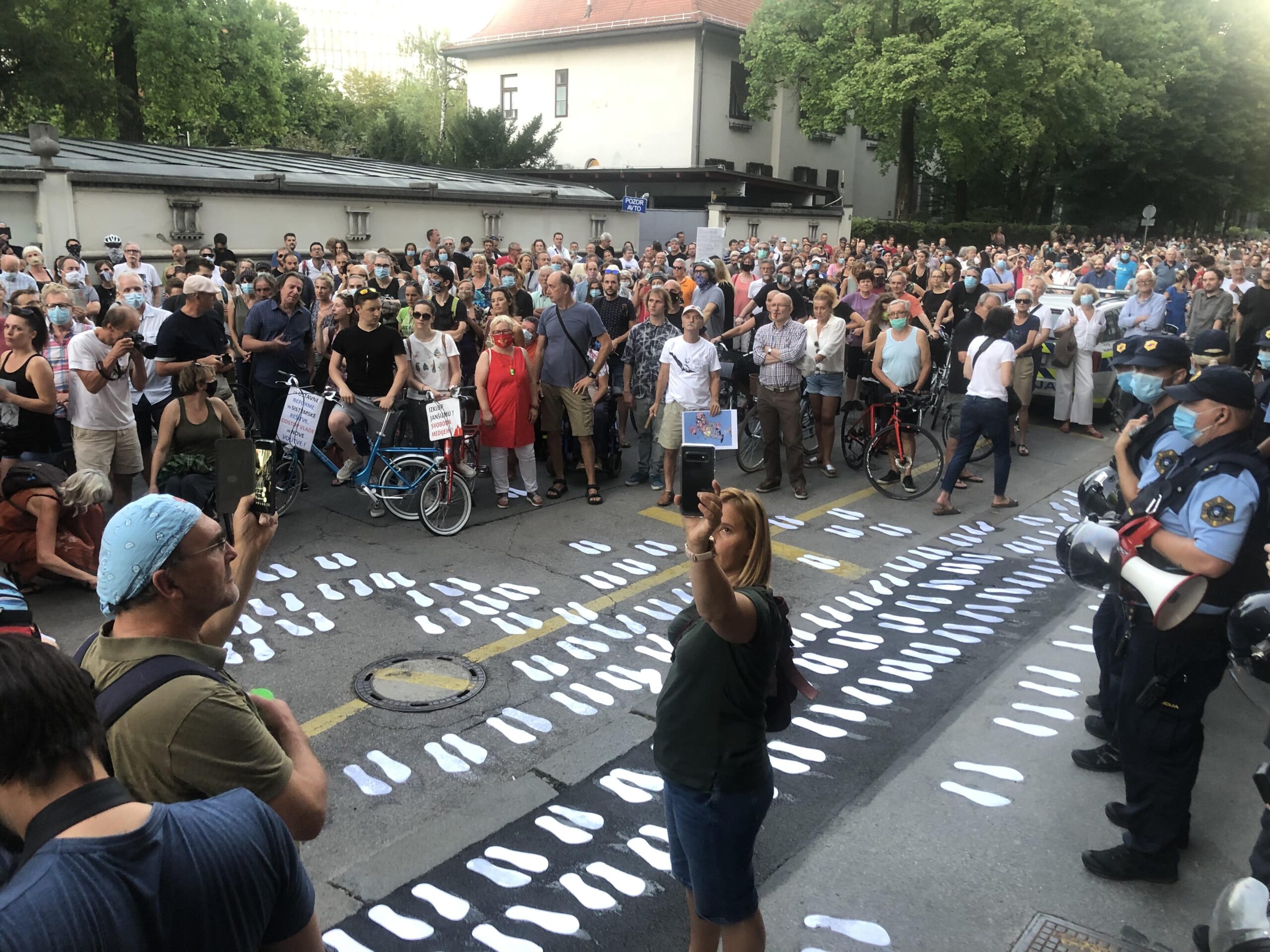 (VIDEO) 18. protivladni protesti v Ljubljani