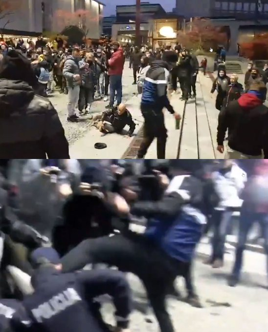 (VIDEO) Poročilo s “fronte” ali kako sem po treh desetletjih, ko so me na Kosovem polju napadli udeleženci nesojenega “mitinga resnice” v Ljubljani, postal žrtev jeznega protestnika, ki me je s kamero med prenosom v živo namerno sunil po stopnicah