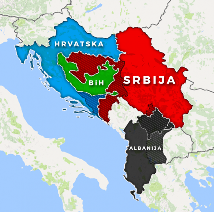 Janez Janša: “Ne z albanskim PV ne s kom drugim nisva risala ali obravnavala nobenega zemljevida razdeljene Bosne”