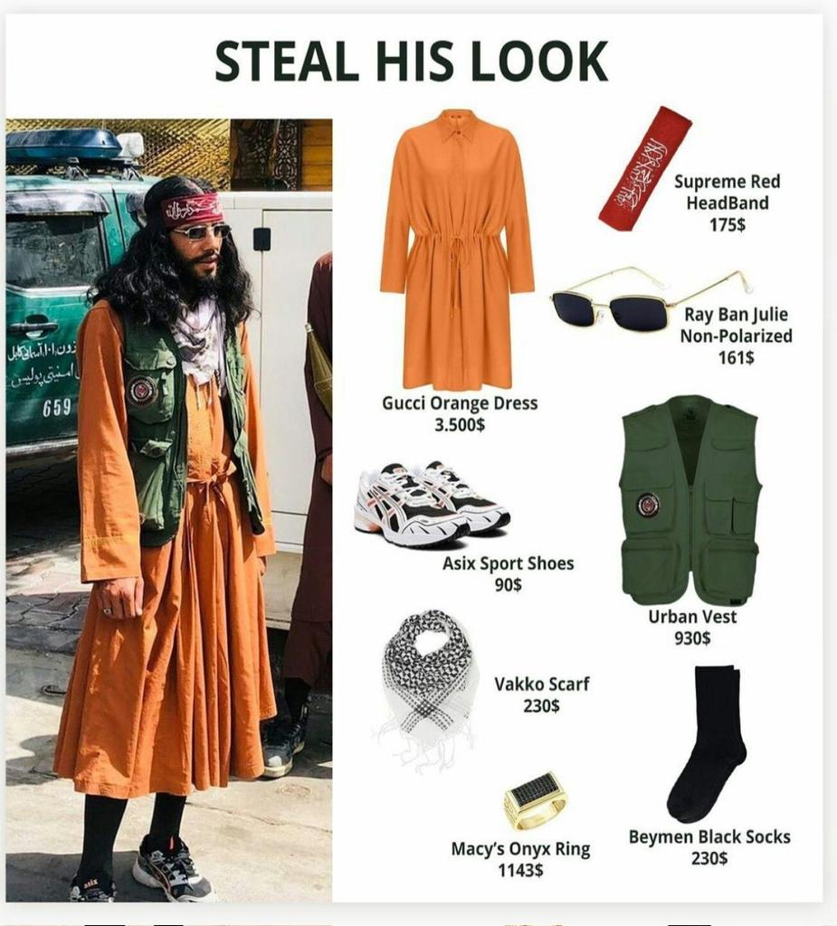 Modni stil talibanov je postal hit: obleka Gucci v vrednosti 3.500 dolarjev – “Talibani so kot manekenke, ki so pobegnile s pariške avantgardne modne revije”