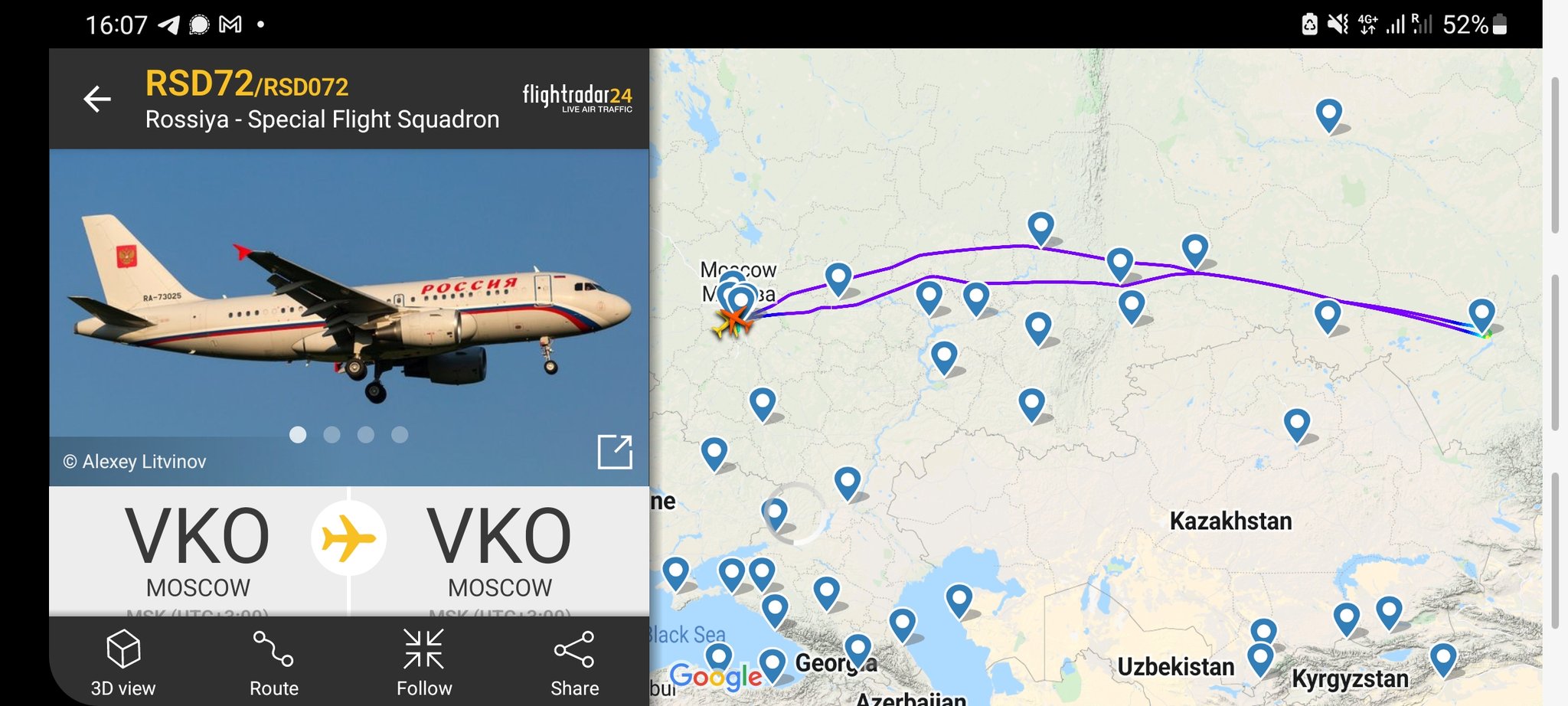 Velika skrivnost o letu ruskega zunanjega ministra Sergeja Lavrova v Peking – Letalo, ki je bilo na poti v Peking, se je sinoči obrnilo na pol poti do Pekinga in se vrnilo v Moskvo