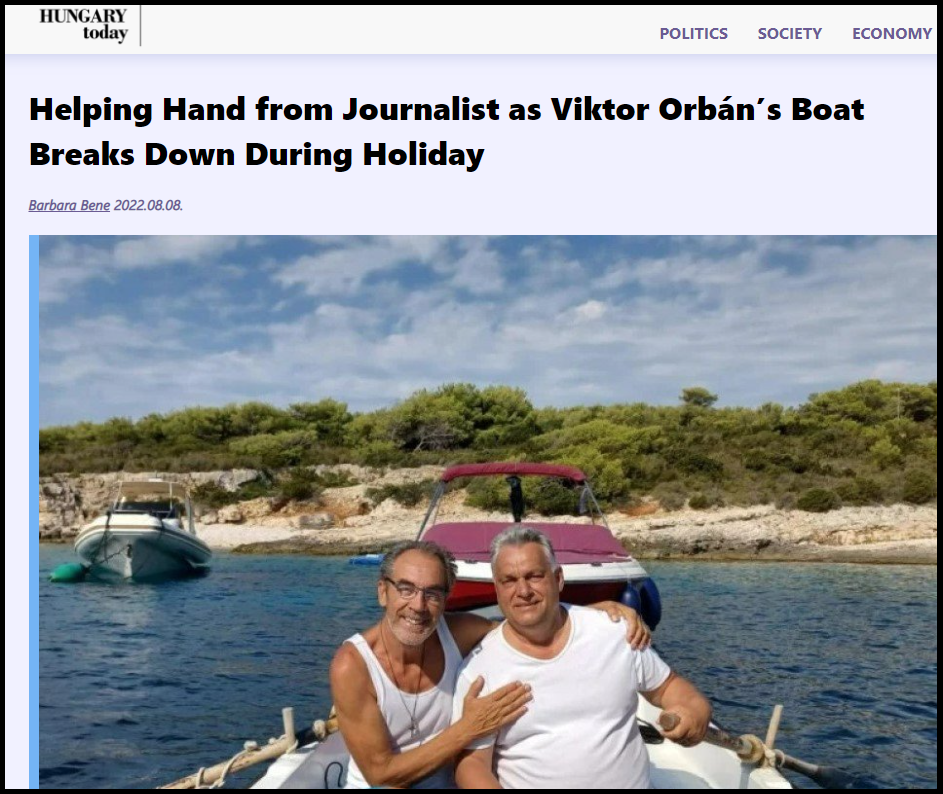 Viktorju Orbanu se je med dopustom na Visu pokvaril gumenjak – Hrvaški mediji poročajo o “junaštvu vojaškega upokojenca, ki živi na Visu in ki naj bi Orbana rešil pred utopitvijo”