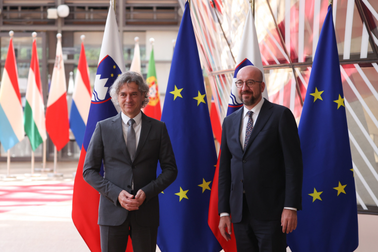 (V ŽIVO) Golob in Michel o energetiki in približevanju Zahodnega Balkana EU