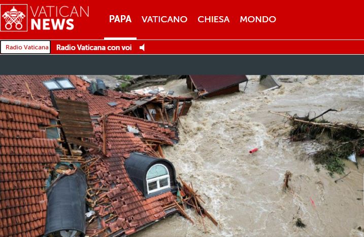 “Molim za žrtve in izražam duhovno bližino njihovim družinam in vsem, ki trpijo zaradi teh nesreč” – Papež Frančišek po poplavah izrazil duhovno bližino Sloveniji