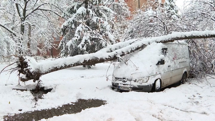 Snežna neurja povzročajo težave na vzhodu Evrope –  Zaradi snega so izredne razmere razglasili v več občinah v Bolgariji in na jugu Srbije